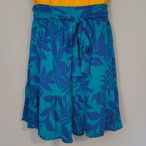Tiered Tie Front Summer Skirt